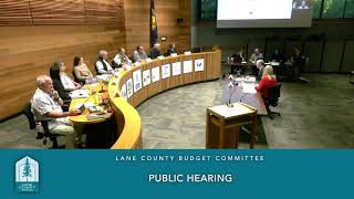 Lane County Budget Committee Meeting: May 5, 2026