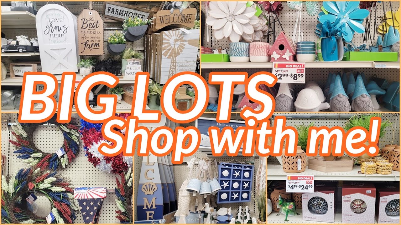 BIG LOTS HOME DECOR SHOPPING 2023 SPRING SUMMER 4TH OF JULY DECOR YouTube