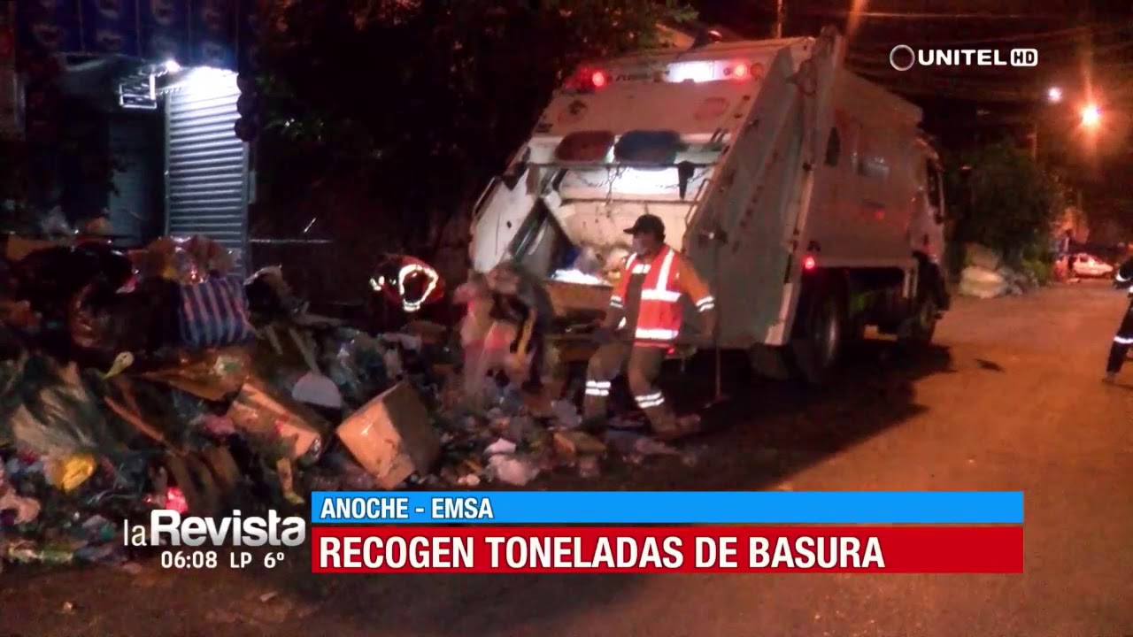 EMSA levantó toneladas de basura acumuladas en las calles de Cochabamba ...