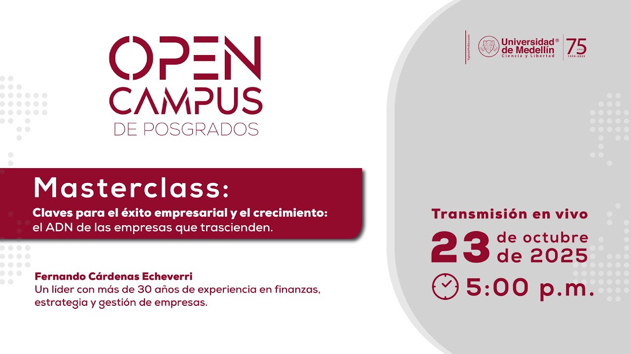Open Campus de Posgrados UdeMedellín 2025-2