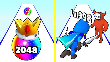 Ball Run 2048 vs Solo Leveling Game MIN MAX All Levels Video 181slmbure