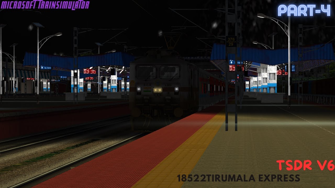 LOCO REVERSAL AT TPTY! 18522Tirumala Express || HX - BZA || TSDRV6 || OPENRAILS || PART-4