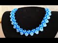 Beaded jewelry. DIY. Колье из бусин и бисера. МК