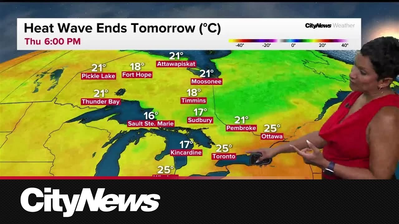 Heat wave breaks as temperatures cool