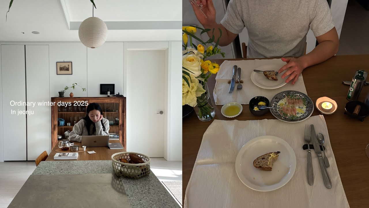 VLOG. 3월이 되었으니 다시 새로운 마음을 가져볼까? 겨울의 낭만 그리고  요청 많았던 부채 조명 만드는 법/ 구독자 이벤트!!