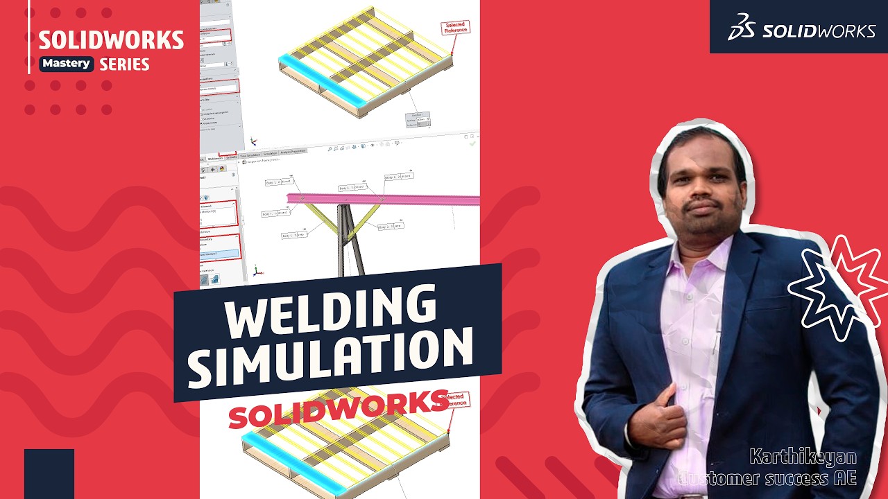 SOLIDWORKS Welding Simulation Tutorial | Analyze Stress & Deformation ...