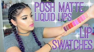 Review & Lip Swatches | Measurable Difference Posh Matte Liquid Lipsticks @CaseyVee