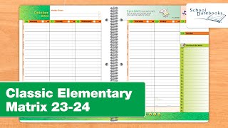Classic Elementary Matrix 2023-24 Datebook