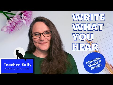 Write what you hear: Dictations in English