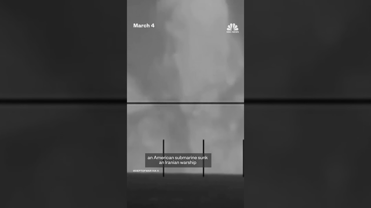 U.S. sinks Iranian ship with torpedo from a submarine