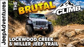 The Brutal Climb of Lockwood Creek to Miller Jeep Trail Offroad Jeep Run