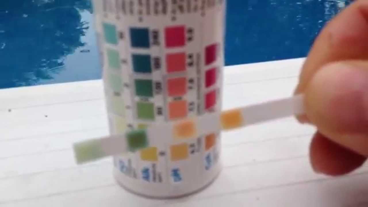 Pool Time Test Strips Chart