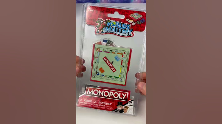 Worlds Smallest Monopoly!! #monopoly