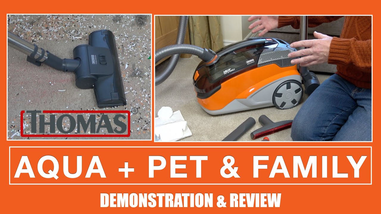 Thomas Aqua+ Pet & Family Stiftung Warentest Thomas Aqua + Pet & Family Multifunction Vacuum Cleaner Demonstration