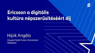 Ericsson-díj 2025 – Hipik Angéla