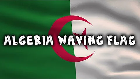 🇩🇿 Algeria Country Flag Animation | Full HD | 10 Hours