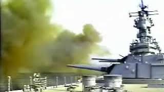 USS Wisconsin Final 16 Turret Firing