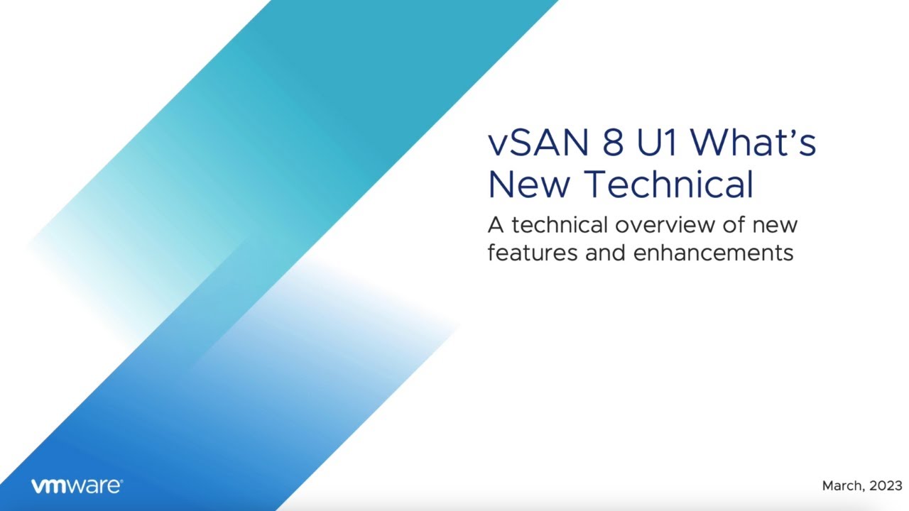 What Is New With VMware VSAN 8 Update 1 YouTube what-is-new-with-vmware-vsan-8-update-1-youtube