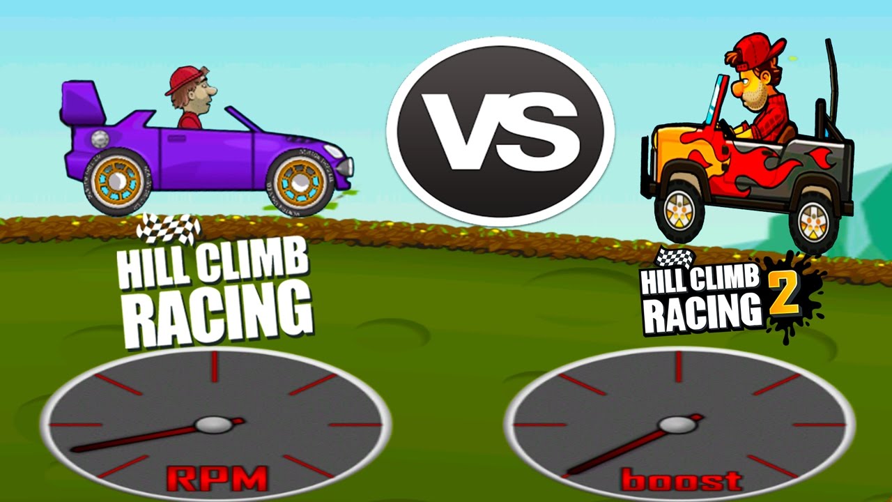 Hill Climb Racing 1 vs Hill Climb Racing 2 - Tank vs Super Jeep 