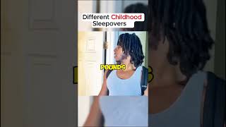 Different Childhood Sleepovers #shorts #pranks #funnymoments #top5 #comedy #sleepovers #fyp