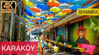 Karaköy Venues [Kemankeş, Mumhane Caddesi Mekanları] Walking Tour Beyoğlu İstanbul | June 2021 | 4K