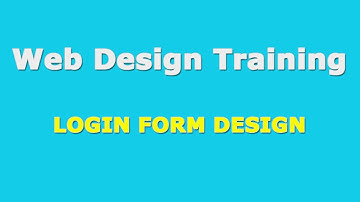 تصميم المواقع الإلكترونية | تصميم فورم تسجيل الدخول ب html و css