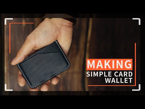 Making a leather cardwallet / 카드지갑  / Leather craft PDF / 가죽공예 패턴