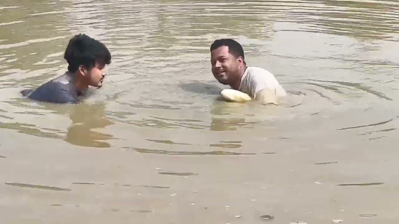 Village traditional fishing video 