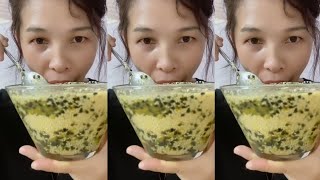 Buah markisa campur wijen putih penuh