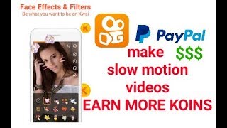 earn more with KWAI APP  : MAKE SLOW MOTION videos and duet videos screenshot 2