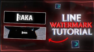 How To Make Ae Like Watermark In Alight Motion  Line Watermark Tutorial  Xml File
