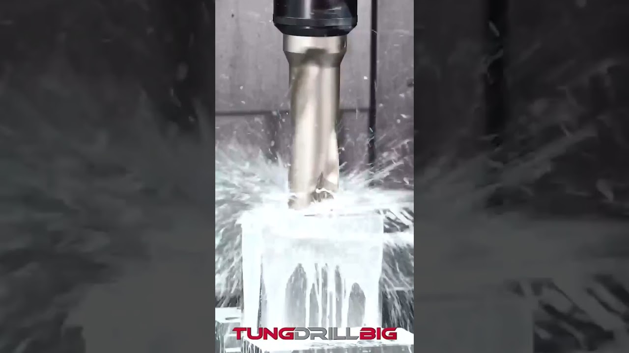 Tungalloy Large Drilling #cnc #tooling #tools #cam #cad #shorts #ytshorts #youtubeshorts #machining