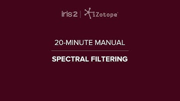 iZotope Iris 2: Spectral Filtering | 20-Minute Manual Video #7