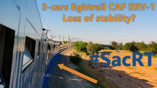 Long Vehicle Caf Srv-1 - Three Car Light Rail Train In Sacramento Broken Duewag U2A On Watti80