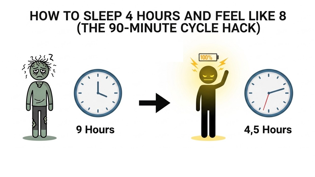 How to Sleep 4 Hours and Feel Like a Legend (Science-Backed ...