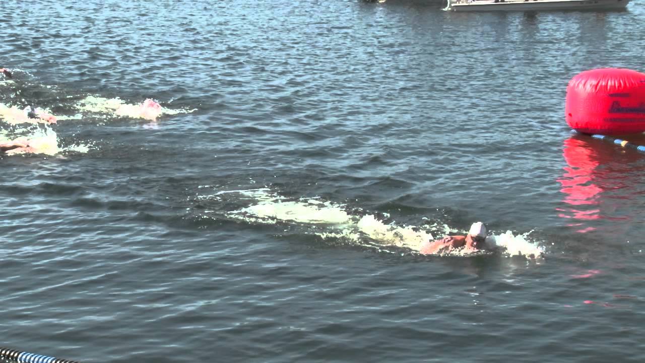 Women's 10k Finish From Overhead - 2012 Open Water National Championship
