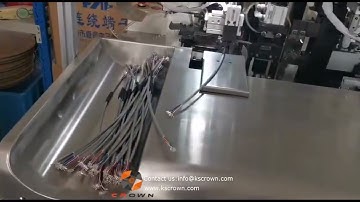 Multi-core cable shrink tube insertion and 2 sides terminal crimping machine - Suzhou Crown
