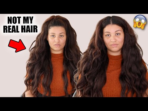Installing coarse kinky blow-out extensions | perfect texture match! 😍 Curlsqueen