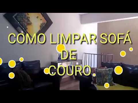 COMO LIMPAR SOFÁ DE COURO - YouTube