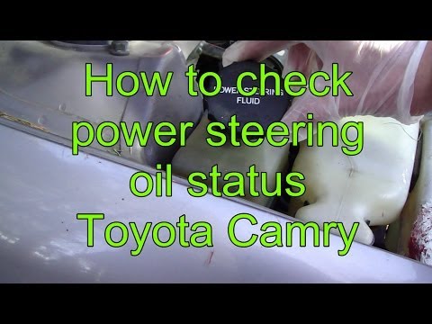Come controllare e fluido olio servosterzo add Toyota Camry. Anni 1991-2002