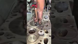 six Cilylinder diesel valve lapping - engine repair #reels #automobile #engineblock #fypシ #fyp