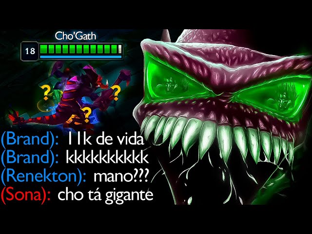 COMO É BOM DAR 1 HIT NO CHO'GATH DE VARUS AP KKKKKKKKK 