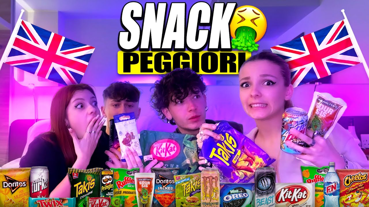 🤢 PROVIAMO GLI SNACK PEGGIORI DI LONDRA 🇬🇧 *assurdi*