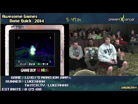 Luigi's Mansion :: SPEED RUN (0:14:23) (Glitched) [GCN] by lukehhhh #AGDQ 2014