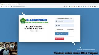 Panduan Login Elearning Untuk Siswa Menggunakan Laptop
