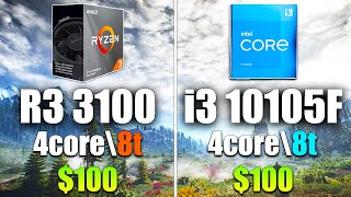 Core i3 10105F vs Ryzen 3 3100 — Test in 7 Games