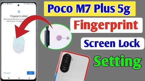 Poco M7 Plus 5g fingerprint screen lock | fingerprint lock setting in Poco M7 Plus 5g | fingerprint