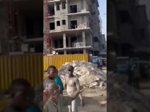 Many trapped as 7-storey building under construction collapses in Banana Island Lagos #bananaisland