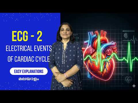 ECG - 2 | Electrical Events of Cardiac Cycle | Malayalam