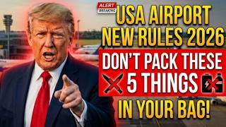 💥 Travel Alert 2026 — 5 Things That Could Get You Stopped at the Airport